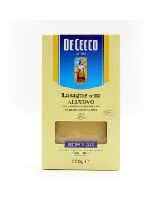 DECECCO LASAGNE WHITE #112 12X500GM