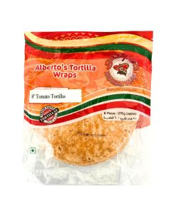 SENOR PEPE'S FLOUR TORTILLAS 8'' TOMATO (DRY) 20X1PKT