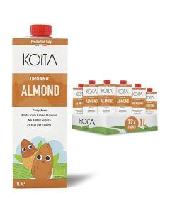 KOITA ORGANIC ALMOND MILK 12X1LTR