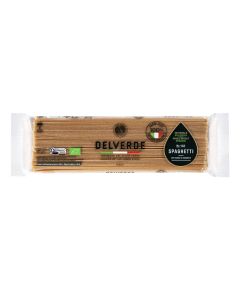 DELVERDE ORGANIC PASTA SPAGHETTI WHOLE WHEAT 24X500GM