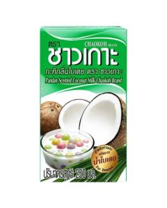 CHAOKOH UHT PANDAN SCENTED COCONUT MILK 36X250ML