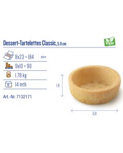 HUG TARTELETTES SWEET 5CM CLASSIC