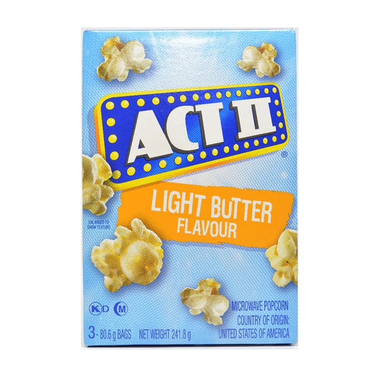 Act II Light Butter Flavour Popcorn - (12x242g)