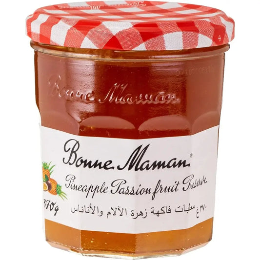 Bonne Maman Pineapple Passion Fruit Preserve Jam - (6x370g)