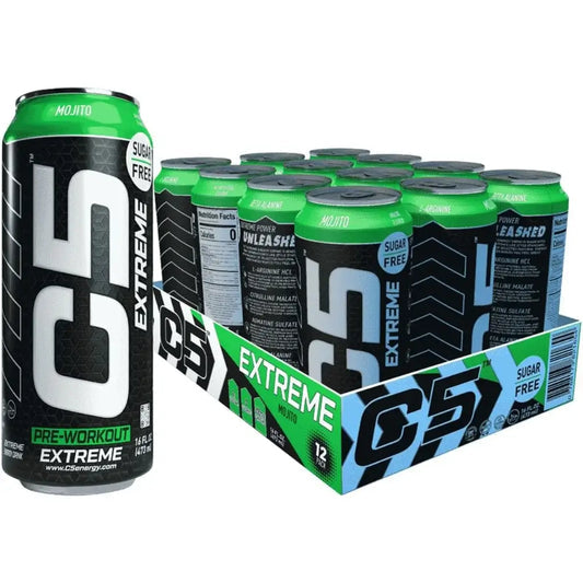 C5 Extreme Mojito Pre-Workout Energy Drink Cans - (12x473ml)