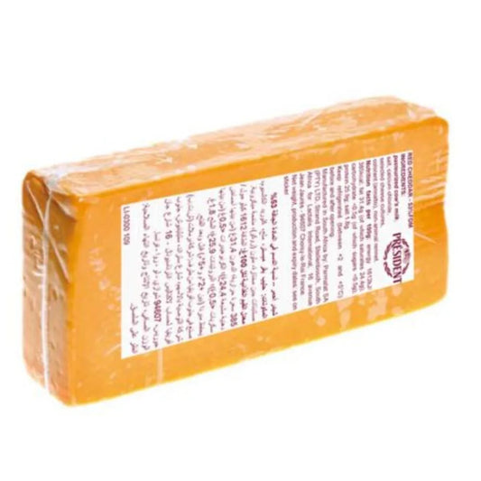 President Red Cheddar Cheese Block, 2.5 kg x 8 Pcs