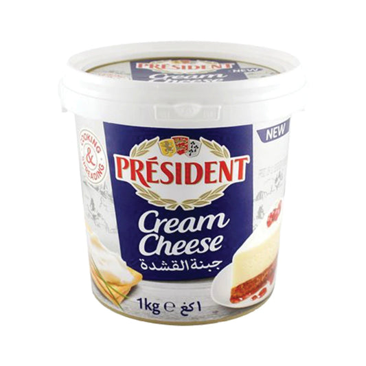 President Cheese Cream White, 1 ltr x 6 Pcs