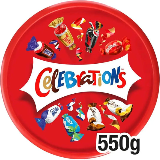 Celebrations Assorted Milk Chocolate Tub - 550g