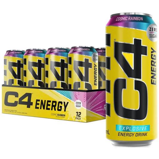 Cellucor C4 Cosmic Rainbow Explosive Energy Drink Cans - (12x473ml)