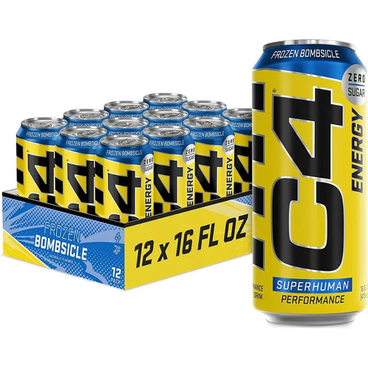 Cellucor C4 Frozen Bombsicle Explosive Energy Drink Cans - (12x473ml)