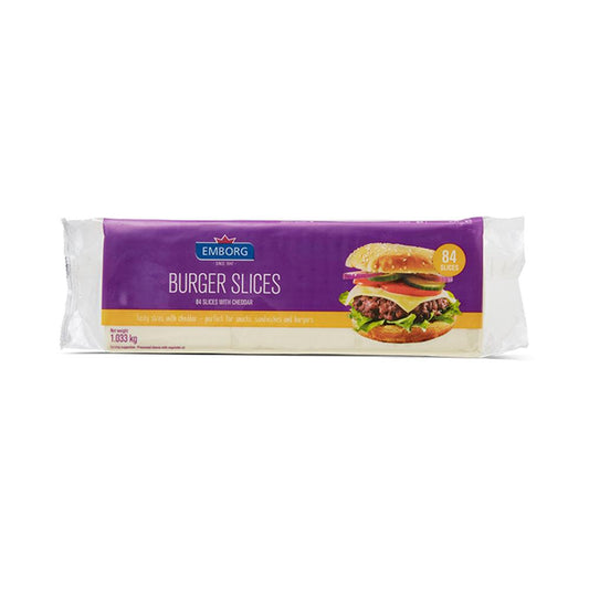 Emborg Burger Slices White 8 PKT X 1 KG