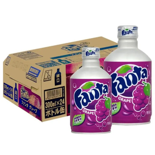 Fanta Japanese Grape Soft Drink Bottles - (24x300ml)