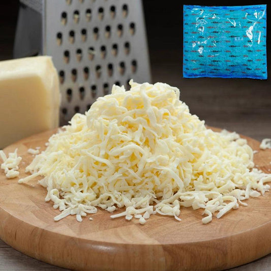 Italian Milk Cow Italy Shredded Mozzarella Regular Vacuum Packed 1 Kg