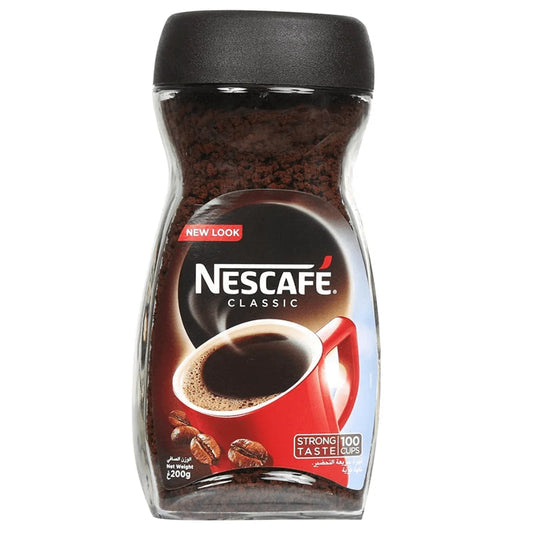 Nescafe Classic Instant Coffee Bottles - (12x200g)