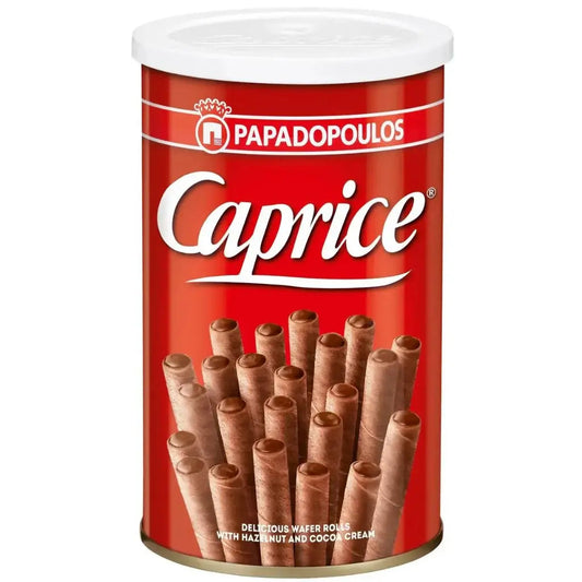 Papadopoulos Caprice Classic Cocoa Hazelnut Wafer Rolls - (5x115g)