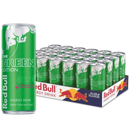 Red Bull The Green Edition Cactus Fruit Energy Drink Cans - (24x250ml)