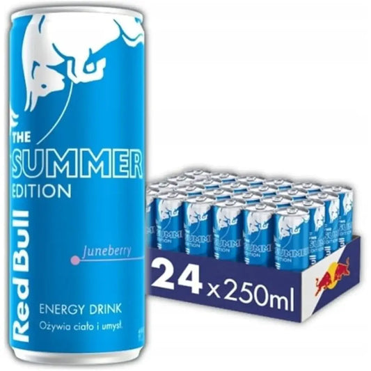 Red Bull The Summer Edition Energy Drink Juneberry Cans - (24x250ml)