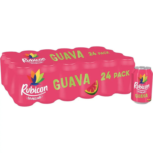 Rubicon Sparkling Guava Juice Cans - (24x330ml)