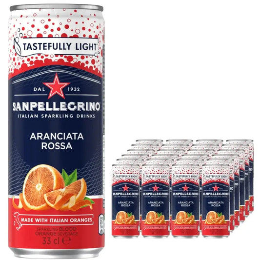 San Pellegrino Aranciata Rossa Blood Orange Cans - (24x330ml)