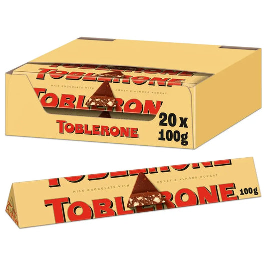 Toblerone Swiss Milk Chocolate Bar 20 Pieces - 100g