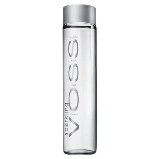 Voss Sparkling Water Glass Bottles - (12x800ml)