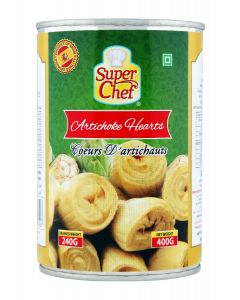 SUPER CHEF ARTICHOKE HEARTS 24X400 GM