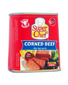 SUPER CHEF CORNED BEEF 24X340 GM