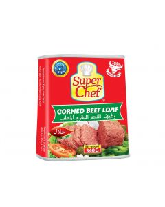 SUPER CHEF CORNED BEEF LOAF 24X340GM