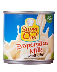 SUPER CHEF EVAPORATED MILK (VEG. FAT) 23% - 48X170GM