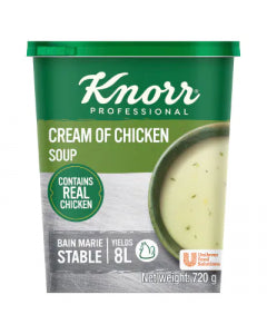 KNORR PROFESSIONAL CREAM OF CHICKEN SOUP 6 X 720 GM