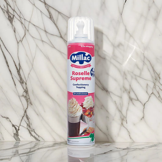 Millac Roselle Supreme Aerosol Whipping Cream 9 x 500g