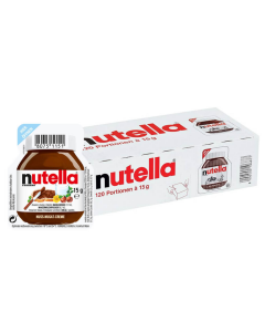 NUTELLA  HAZELNUT CHOCOLATE SPREAD PORTION 120X15GM