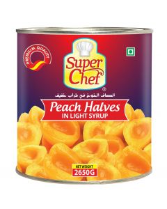 SUPER CHEF PEACH HALVES  6X2650GM