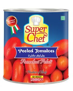 SUPER CHEF PEELED TOMATO 6 X 2500 GM