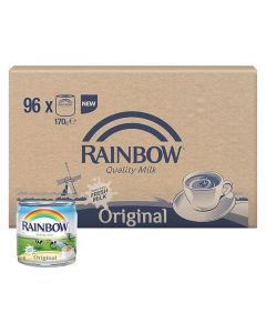 RAINBOW EVAPORATED MILK 96X170GM