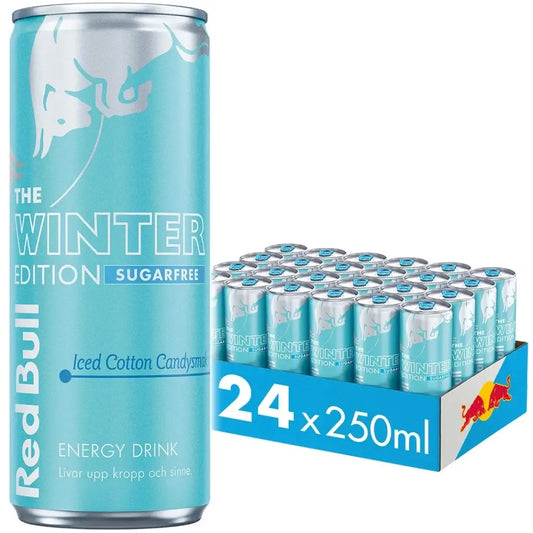 Red Bull Winter Edition Iced Cotton Candy Sugar Free Cans - (24x250ml)