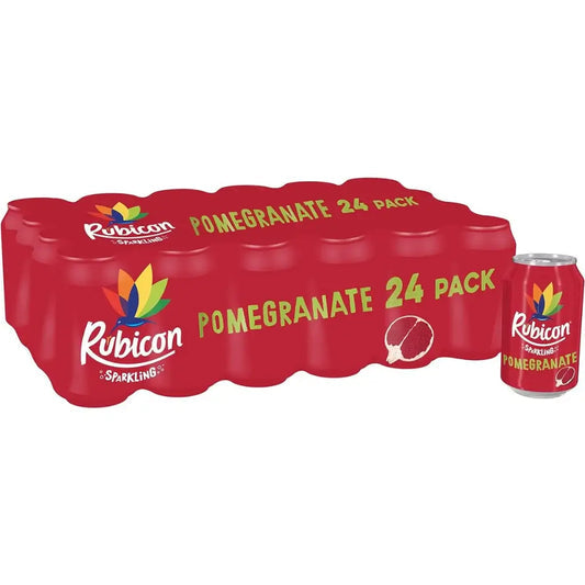 Rubicon Sparkling Pomegranate Juice Cans - (24x330ml)