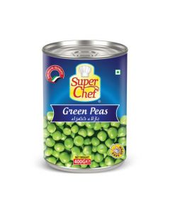 SUPER CHEF GREEN PEAS 24X400GM