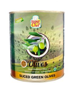 SUPER CHEF GREEN SLICE OLIVES 6X3 KG