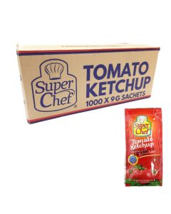 SUPER CHEF TOMATO KETCHUP SACHET 1000X9GM