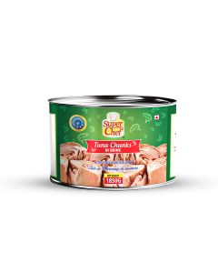 SUPER CHEF TUNA CHUNKS IN BRINE 6X1850GM